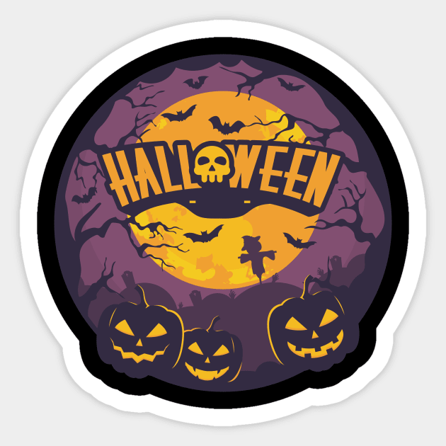 Halloween Pumpkin 2019 Sticker by Rosomyat